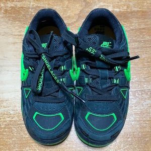 Off white x Nike Air black boys rubber dunk green strike